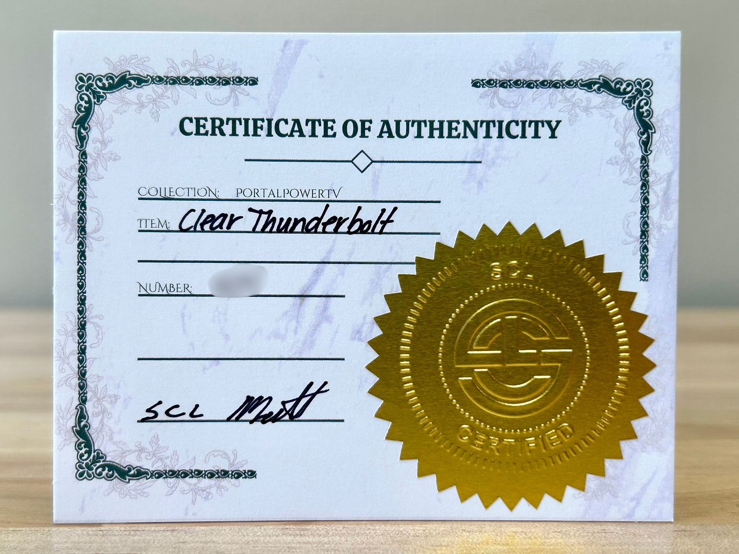 Clear Thunderbolt (PortalPowerTV)