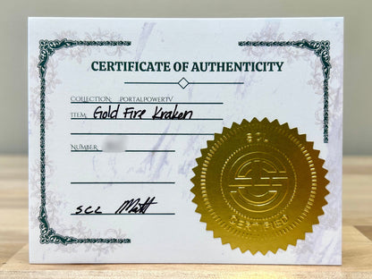 Gold Fire Kraken (PortalPowerTV)