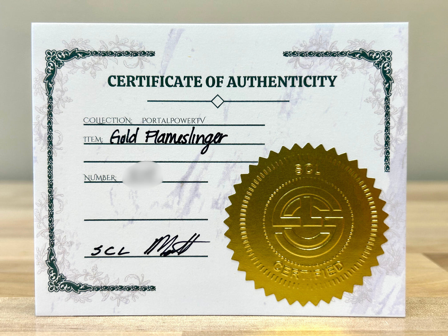 Gold Flameslinger (PortalPowerTV)