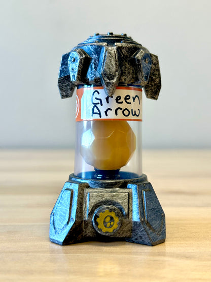 Green Arrow Tech Armor Creation Crystal (PortalPowerTV)