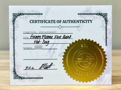 Green Flame Fire Bone Hot Dog (PortalPowerTV)